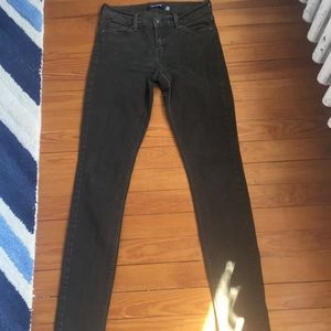 Dark/olive green skinny jeans